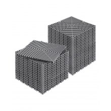 VEVOR Tapis dalle de sol de drainage modulaire emboîtable 310x310 mm 40 pcs gris