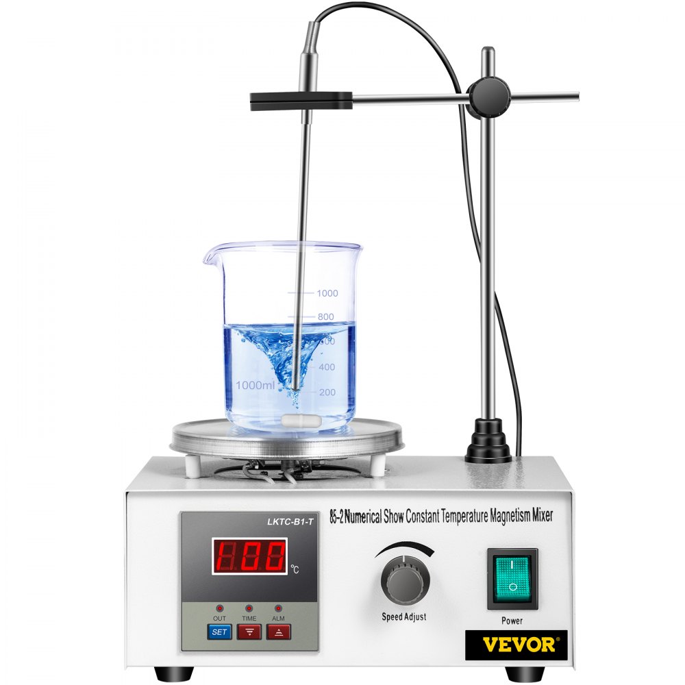 VEVOR 85-2 Mélangeur Agitateur Magnétique Mixeur Machine 1~100°C Affichage Numérique