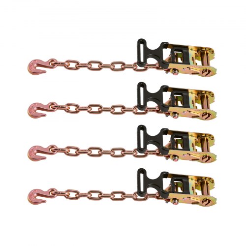 VEVOR Kit De Sangles D'Arrimage Pour Jante 4PCs, Sangles De Pneu à Cliquet 5 ,08x305 Cm, Charge De Travail De 2500 Kg, Résistance à La Rupture De 5000 Kg, Avec Mousquetons Pour VTT VEVOR Kit De Sangles D'Arrimage Pour Jante 4PCs, Sangles De Pneu à Cliquet 5 ,08x305 Cm, Charge De Travail De 2500 Kg, Résistance à La Rupture De 5000 Kg, Avec Mousquetons Pour VTT