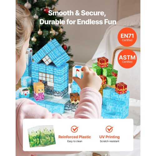 aaczly Construction Magnetique Enfant 50 Pièces Blocs de Construction Magnétiques Enfants Educatif Jeux Cadeaux pour Enfants à Partir de 3 4 5 6 7 an | Votre wishlist sur