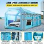 VEVOR Cabine de peinture gonflable tente peinture 12x5x4 m atelier garage bleu