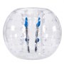 VEVOR Bulle Gonflable de 1,5 m Transparente, Balle Pare Chocs à Bulles en PVC pour Hamster Humain 0,8 mm d'Épaisseur pour Adolescents et Adultes Jeux d'Équipe en Plein Air Jouets Pare-chocs Jardin