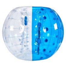 VEVOR Bulle Gonflable de 1,5 m, Balle Pare Chocs à Bulles en PVC pour Hamster Humain 0,8 mm d'Épaisseur pour Adolescents et Adultes Jeux d'Équipe en Plein Air Jouets Pare-chocs Bleu et Transparent