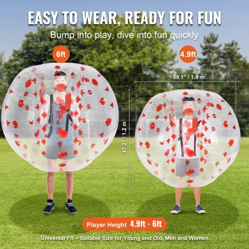 Bulle Gonflable de 1,5 m, Balle Pare Chocs à Bulles en PVC pour Hamster