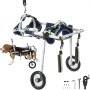 VEVOR Fauteuil roulant pour animaux compagnie pattes arrières 2 roues réglable S