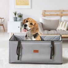 VEVOR Siège d'auto pour chien petit moyen grand animaux de compagnie 22 kg gris