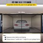 VEVOR – moustiquaire de porte de Garage, filet de garage 16x7 pieds pour 2 voitures, fond magnétique robuste