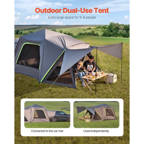 Tente De Hayon VEVOR Pour Camping SUV - Imperméable 2.4x2.4m Abri Arrière Voiture