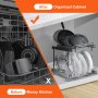 VEVOR – organisateur de casseroles et casseroles, support de couvercle extensible à 2 niveaux sous l'armoire 12" de largeur