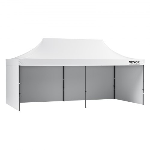 VEVOR Tonnelle Pop-up 3x3 M – Bâche Argentée PU 250D UPF50+ Imperméable – Idéale Camping & Fêtes