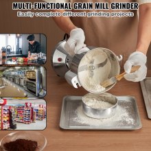 VEVOR Moulin à Épices Commercial 550 g Broyeur à Grains Électrique Haute Vitesse