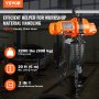 VEVOR Palan électrique à chaîne grue monophasé charge de 998 kg levage max 6 m