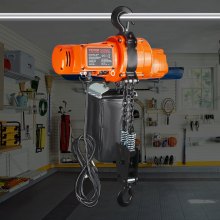 VEVOR Palan électrique à chaîne grue monophasé charge de 998 kg levage max 3 m