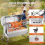 VEVOR Barbecue à Cochon de Lait Agneau Rôtissoire Électrique 52 W 90 kg Camping