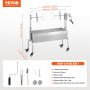 VEVOR Barbecue Rôtissoire Grill Rotatif Électrique 52 W Charge 90 kg pour Agneau