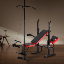 VEVOR Banc de Musculation Réglable et Pliable pour Entraînement Complet du Corps