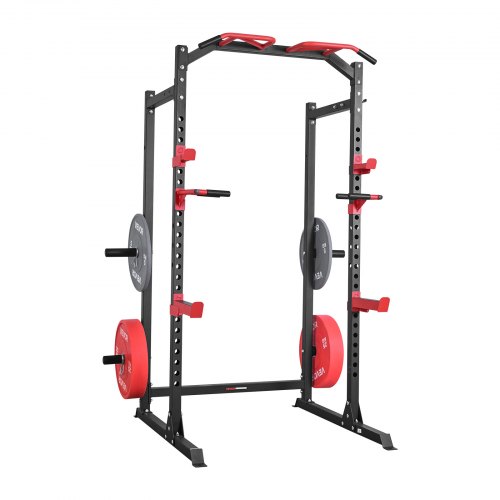 Rack à squat multifonction réglable avec poignées dips – Gorilla Sports FR