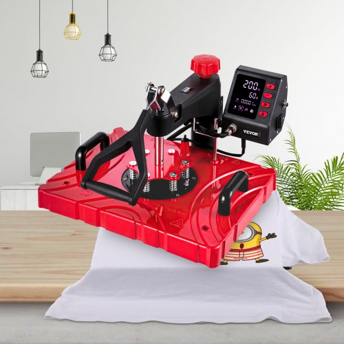 Presse à Chaud VEVOR 8-en-1 30,5 X 38 Cm,Machine De Sublimation Textile Avec Rotation A 360 Presse A Chaleur Transfert Par Sublimation 92565101