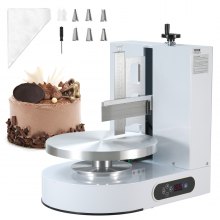 VEVOR Machine à Glacer les Gâteaux 4-12 pouces Lisseur pour Glaçage Pâtisserie