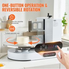 VEVOR Machine à Glacer les Gâteaux 4-16 po Lisseur pour Glaçage Pâtisserie Blanc