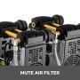 250l/min Compresseur D'air Sans Huile Jauge De Pression Précise Et Roue Portable