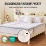 VEVOR Surmatelas Mousse Mémoire de Forme Rembourrage en Fibre Épaisseur 76,2 mm