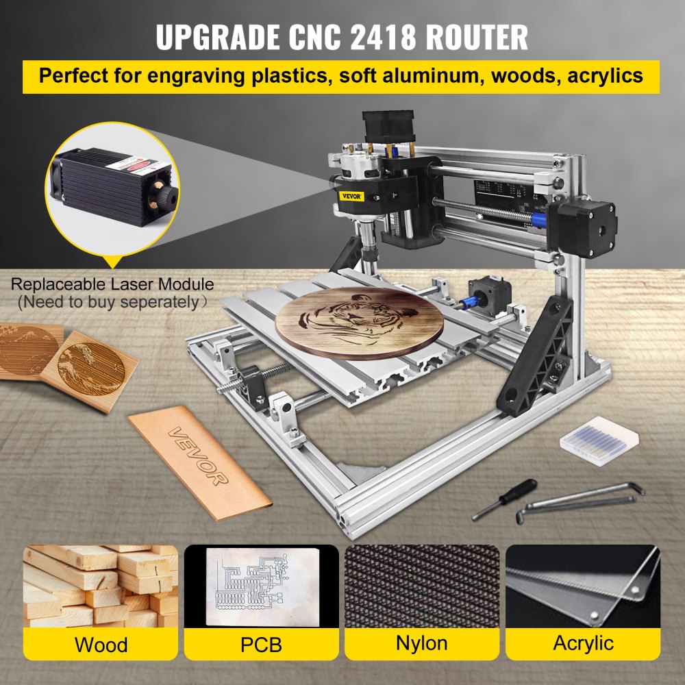 Fraiseuse numérique CNC 1610 3 axes en kit