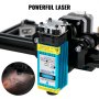 VEVOR 500mW Graveur Laser Machine CNC Kits de Graveur Laser 40X50cm Bricolage Imprimante Laser Imprimante de Marquage d'Image