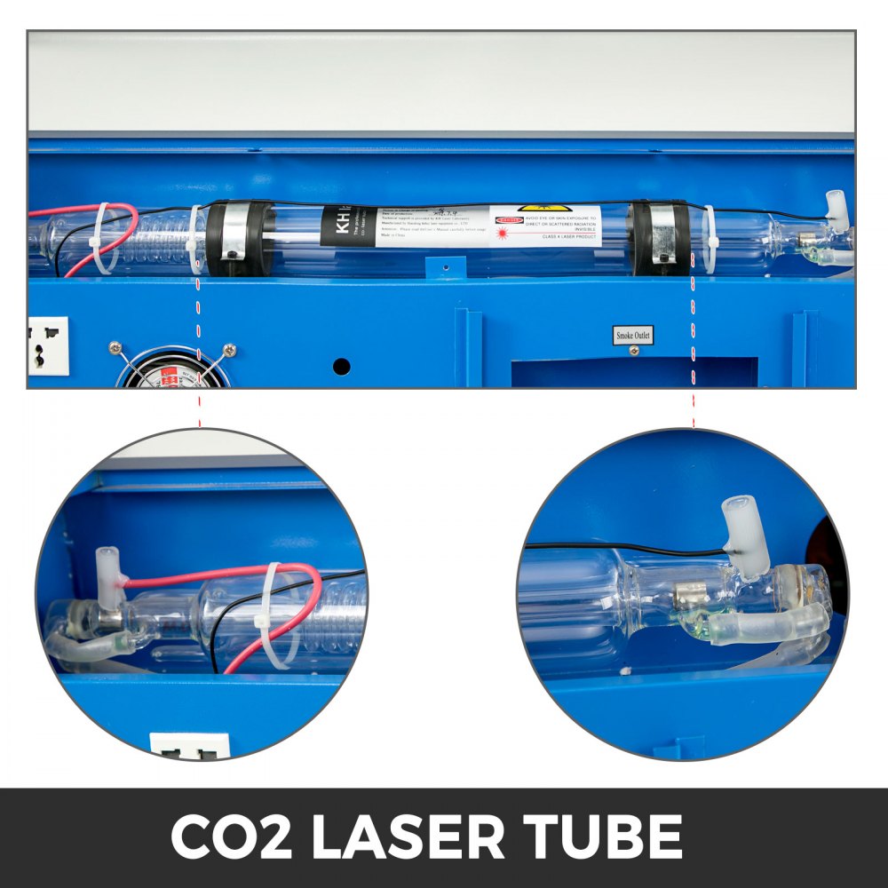 VEVOR Graveur Laser CO2 60 W Machine de Gravure Decoupe Table de