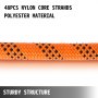 Corde en polyester double tresse VEVOR, 48 brins en nylon, structure robuste.