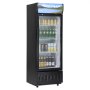 VEVOR Réfrigerateur à Boissons Commercial 195 L Frigo Vitrine Température 0-10 ℃Armoire à Boisson Réfrigérée avec 3 Étagères Réglables et Caisson Lumineux Personnalisable pour Magasin Supermarché Bar