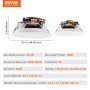 VEVOR Haut-parleurs de plafond Bluetooth mural encastré 2PCS 16,5 cm 6,5'' 150 W