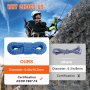 VEVOR Corde d'Escalade Dynamique 10,2 mm 70 m Corde de Sécurité Extérieure Bleu