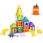 VEVOR Blocs de construction magnétiques pour enfants avec 4 dinosaures 56 PCS