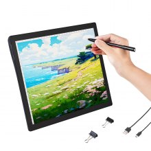 VEVOR Tablette lumineuse LED A4 pour dessin 5 niveaux de luminosité réglable