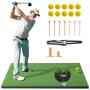 VEVOR Tapis de Frappe de Golf 152x122 cm Gazon Synthétique Aide à l’Entraînement