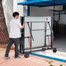 VEVOR Table de ping-pong pliable pour intérieur et extérieur avec filet et roues