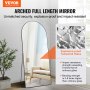 VEVOR Miroir pleine longueur arqué miroir complet sur pied suspendu 1800x810 mm