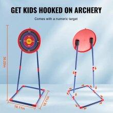 VEVOR Kit arc flèches pour enfants lot de 2 tir à arc lumineux LED cible debout