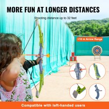 VEVOR Kit arc flèches pour enfants tir à l'arc lumineux LED lot de 2 20 flèches