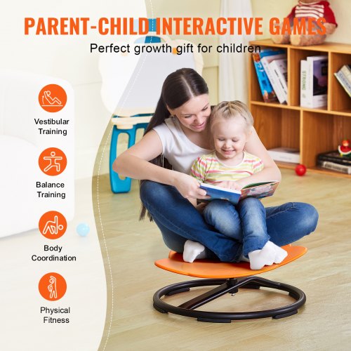Jouet Sensoriel Chaise Tournante Sensorielle Autisme - Carrousel Enfant - Développe équilibre Et Coordination - Support 100 Kg Chaise Spinning Sensorielle