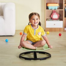 VEVOR Chaise pivotante éléphant carrousel sensoriel pour enfants 100 kg vert