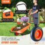 VEVOR Brouette à 2 Roues 25,4 cm Chariot de Jardin Capacité de Charge 180 kg