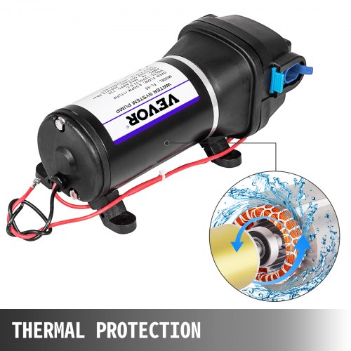 Pompe à Membrane 12V Auto-Amorçante – 35 PSI, Pour Bateau, Camping-Car, Yacht