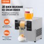 VEVOR Machine à Glace Râpée en Flacon de Neige Commerciale 80 kg/24H en Inox