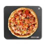 VEVOR Plaque à pizza en acier, 35,6 x 35,6 x 1/4", plaque en acier à pizza pour four, pierre de cuisson à pizza en acier au carbone pré-assaisonnée avec une conductivité 20 fois plus élevée, poêle à p