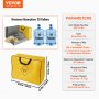 Kit anti-déversement universel VEVOR avec sac jaune et tampons absorbants. absorption maximale : 20 gallons.