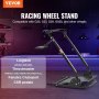 Support de simulateur de course VEVOR avec une large compatibilité pour les volants Thrustmaster et Logitech.