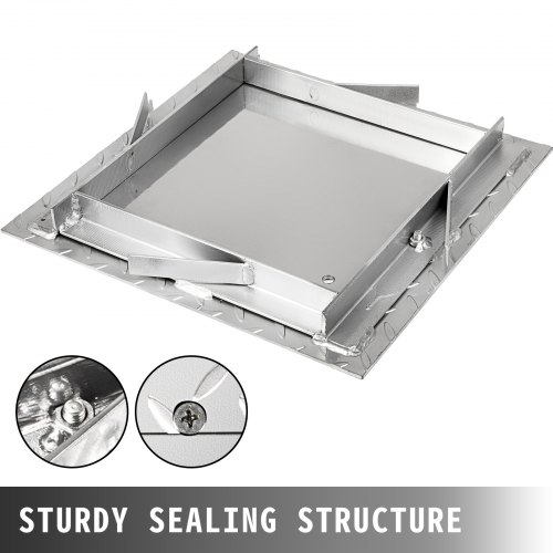 Zeker Couvercle De Regard Renforcé 30x30 Cm - Couvercle Pour Collecteur D'Eaux Pluviales Ultra Robuste