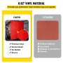 VEVOR Rideau de Soudure de 6 pi x 6 pi Rideau écran protection soudure rideau protection de soudage Vinyle ignifuge avec cadre rouge